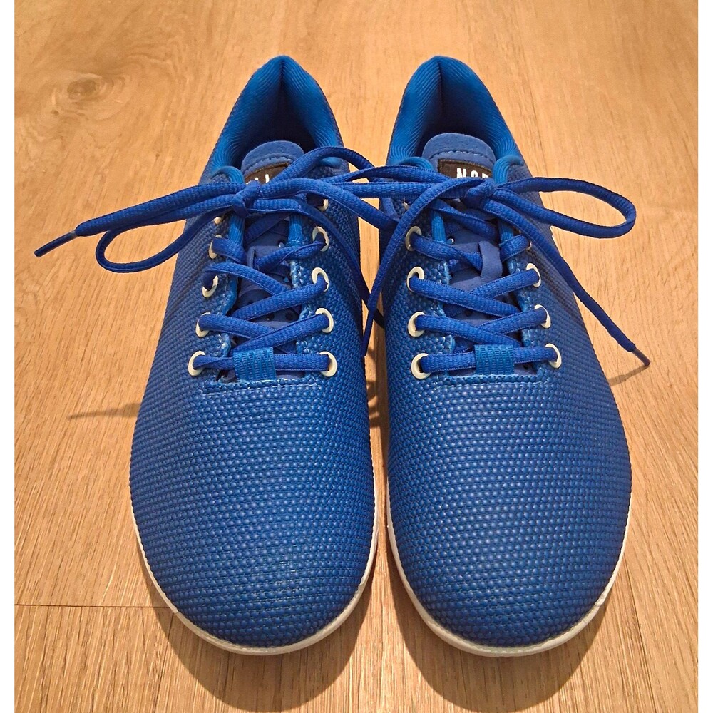 NOBULL  Low Top Lace-Up Athletic Training Sneaker Solid Blue/White M8, W9.5
